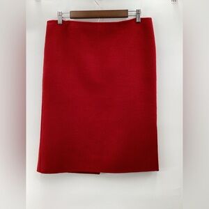 Talbots Vibrant Red Pencil Skirt